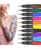 Jim&Gloria Temporary Tattoo Pen Kit - Fake Tattoos Art Markers for Teens. Cosplay & Holiday Gifts for Halloween, Day of the Dead, Thanksgiving & Christmas - Buy Online on GoSupps.com