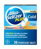 Alka-Seltzer Plus Severe Cold PowerFast Fizz Zest Effervescent Tablets - Orange, 20 Count for Adults with Headache, Sore Throat, Sinus Congestion, and More - Buy Online on GoSupps.com