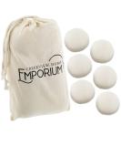 Wool Dryer Balls - 2.8in Natural & Fragrance-Free - Reusable 6pk for Sensitive Skin | Eco-Friendly Laundry Solution - Buy Online on GoSupps.com