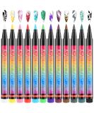 Buy Amaxiu 12 Colors Nail Art Pens Set - Waterproof Quick Dry Acrylic Painting Pens for Professional Nail Design - Buy Online on GoSupps.com
