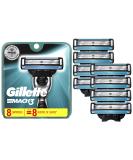 Gillette Mach3 Men's Razor Blade Refills - 8 Count - Buy Online on GoSupps.com