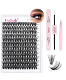 FADLASH DIY Lash Extension Kit - Individual D Curl Lashes Bond & Seal Applicator Tool | Self Application at Home (12-18mm - Buy Online on GoSupps.com