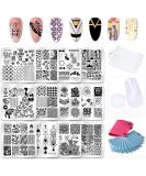 Biutee Vintage Ethnic Nail Stamping Plates Kit - Set of 10 with Stamper, Scraper, and Storage Bag - Buy Online on GoSupps.com