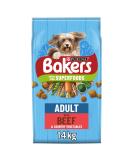 Bakers Adult Dry Dog Food Beef & Veg 14kg Beef 14 kg (Pack of 1) - Buy Online on GoSupps.com