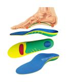 Plantar Fasciitis Insoles - Arch Support Inserts for Flat Feet & All-Day Comfort | Blue (L) Men s 8-12 & Women s 9.5-13.5 - Buy Online on GoSupps.com