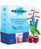 Revival Isotonic Beverage Powder - Electrolyte Hydration Drink Cherry Flavor (30 Sticks) - Perfect Sports Drink for Optimal Hydration - Buy Online on GoSupps.com