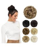 Yamel Messy Bun Hair Extension - Light Brown/Ash Blonde Curly Updo Scrunchie - Buy Online on GoSupps.com