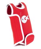 SwimBest Baby Wetsuit - Neoprene Swimming Costume for 12-24 Months, Red Fish Design | 50+ UV Protection - Buy Online on GoSupps.com