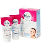 Shop Veet Face Cream Kit Sensitive (2x50ml) - Perfect for Smooth Skin | Buy Internationally - Buy Online on GoSupps.com