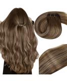 Vivien Real Hair Extensions - Dark Brown to Caramel Ombre - 100g 40cm Tresses #4/27/4 - International Shipping Available - Buy Online on GoSupps.com