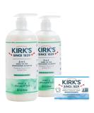 Kirk s 3 in 1 Castile Clean Mint Shampoo Body Wash Liquid Soap + Travel Size Bar Soap Set - Mint & Eucalyptus Scent | 32 Fl Oz | For Men, Women & Children - Buy Online on GoSupps.com