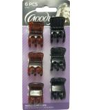 Goody Women's Classics Mini Claw Clips - 6 Pack - Buy Online on GoSupps.com