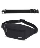 Bawnbag Belt Pocket - 30 cm Elongated Belt for Travel & Sports | Unisex Black Belly Bag for Outdoor Activities - Buy Online on GoSupps.com