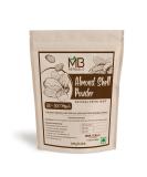 MB Herbals Almond Shell Powder 227g - Natural Exfoliant for Face Scrubs & Soaps | 80-100 Mesh Size - International Shipping Available - Buy Online on GoSupps.com