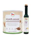 Power protein chocolate after Dr.Strunz + MCT oil vanilla in the set i 1x 750g fitness proteber powder with carnitine whey protein soy protein milk protein i 1x 250ml MCT oil vegan based 100% coconut oil - Buy Online on GoSupps.com