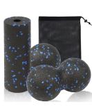 Buy Wexffu Fascia Ball & Roller Set - Massage Relief for Back Neck & Spine | 3 Pieces with Storage Bag - Buy Online on GoSupps.com