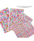 Buy ijizuo Glitter Stones - Self-Adhesive Rhinestone Stickers for DIY Nail Phone & Clothing Decorations | 4 Sheets Colorful Mixed Designs - Buy Online on GoSupps.com