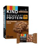 KIND Breakfast, Healthy Snack Bar, Dark Chocolate Cocoa, Gluten Free Breakfast Bars, 8g Protein, 1.76 OZ Packs (30 Count) - Buy Online on GoSupps.com