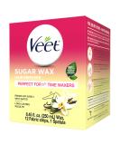 VEET Sugar Wax Hair Remover Kit - Ideal for Beginners - Includes 12 Fabric Strips and 1 Spatula - Buy Online on GoSupps.com