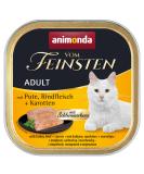 Animonda Finest Adult Cat Food - Wet Food Feasts with Turkey Beef & Carrots | 32 x 100g | Premium International Shipping - Buy Online on GoSupps.com