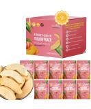 ONETANG Freeze-Dried Fruit Yellow Peach Chips, 9 Pack Single-Serve Pack, Non GMO, Kosher, No Add Sugar, Gluten free, Vegan, Holiday Gifts, Healthy Snack 0.35 Ounce - Buy Online on GoSupps.com