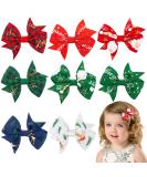 8 pieces Christmas hair clips beautiful hair clips Christmas colorful hair loop hair accessories for children girls Christmas party festival - Buy Online on GoSupps.com