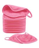 NineEigh 15-Pack Microfiber Makeup Towels - Washable 15x15cm Reusable Face Cleaning Cloths for Daily Travel & Cosmetic Erasing - Pink Rosa - Buy Online on GoSupps.com