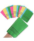 Wllhyf Korean Peeling Gloves - 12 Pieces | Colorful Reusable Bathing Towels for Deep Cleaning & Exfoliating Dead Skin Cells - Buy Online on GoSupps.com