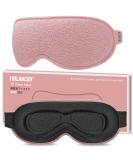 3D Sleep Mask for Side Sleepers | Comfortable Eye Mask | 100% Light Blocking | Ideal for Naps Travel Meditation | Pink - Buy Online on GoSupps.com