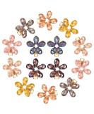 14-Piece Flower Crystal Hair Clips Set - Small Pearl Alligator Hairpins for Women and Girls in 7 Stylish Colors - Buy Online on GoSupps.com