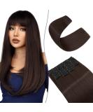 SEGO 12 PCs Clip-In Hair Extensions | Real Hair 180g 55cm Medium Brown - Smooth & Affordable Full Head Solution - Buy Online on GoSupps.com