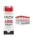 Califia Farms - Original Almond Barista Blend Almond Milk, Shelf Stable, Dairy Free, Plant Based, Vegan, Gluten Free, Non GMO, High Calcium, Milk Frother, Creamer, 32 Oz (Pack Of 6) Original Almond Barista Blend 32 Fl Oz (Pack of 6) - Buy Online on GoSupps.com