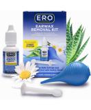 E-R-O Earwax Removal Kit - Carbamide Peroxide Drops, Bulb Syringe & Tool for Complete Ear Care - Buy Online on GoSupps.com