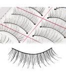 Adecco LLC 50 Pairs Natural Look Handmade False Eyelashes - Classical Taiwan Eye Lashes - Buy Online on GoSupps.com