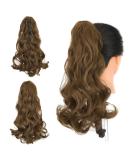 Buy Gairyan 45cm Ash Brown Claw Clip Ponytail Extensions - Curly & Wavy Synthetic Hair for Women - Buy Online on GoSupps.com