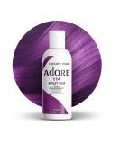 Adore 114 Violet Gem Vegan & Cruelty-Free Hair Dye 4 Fl Oz - Semi-Permanent Color - Buy Online on GoSupps.com