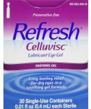 Refresh Celluvisc Lubricant Eye Gel Single-use Containers 30 Ea (3 Pack) - Hydrating Eye Gel for Dry Eyes - Buy Online on GoSupps.com