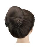 Imissu Braided Chignon Hair Cover - Chocolate Brown Donut Hair Tube Hair Tie & Wig Clips for Weddings - Updo Accessory - Buy Online on GoSupps.com