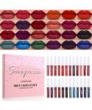Luxsea Matte Liquid Lipstick Set - 24 Colors Waterproof Long Lasting Lip Kit - Buy Online on GoSupps.com