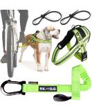 Shop Patented Bike & Dog Leash Set - XL Yellow Dog Harness & 3-Ring Dishes for Biking Adventures - Buy Online on GoSupps.com