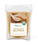 Healthworks White Whole Grain Quinoa (80oz/5lbs) - Organic Superfood with Protein, Fiber & Iron | Peruvian Origin | Ideal Rice & Pasta Substitute - Buy Online on GoSupps.com