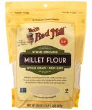 Bob's Red Mill Millet Flour Whole Grain 20 oz - Gluten-Free, Nutritious Baking Ingredient - Buy Online on GoSupps.com