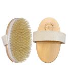 Spiffy Skin Wet & Dry Body Brush Exfoliator - Medium Soft Natural Bristle - Exfoliates Dead Skin, Slows Aging, Reduces Cellulite, Stimulates Blood Flow for Energy - Buy Online on GoSupps.com