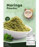 Moringa Powder 200gm - Vegan, GMO Free, Premium Quality for Cooking, Smoothies & Tea - Resealable Zip Lock Pouch - Buy Online on GoSupps.com