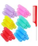 36 Piece Small Hair Curlers Set with Rat Tail Comb - Salon Quality Self Grip Rollers for Women - Classic Colors - 0.6 x 2.4 Inch - Buy Online on GoSupps.com