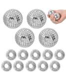 Buy Mhduyeg Hedgehog Ball Massage Set & Finger Rings for Stress Relief | Acupressure Balls for Circulation - International Shipping Available - Buy Online on GoSupps.com