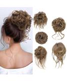 Fulang Hair 5 Pack - Wavy Updo Hair Extensions with Rubber Bands | Large Messy Bun Parts for Women - Buy Online on GoSupps.com
