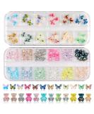 MWoot 96-Piece 3D Butterfly Nail Art Charms & Cartoon Bear Kit - Colorful DIY Nail Decorations for Manicure Jewelry Earring Brooch & Cell Phone Accessories - Buy Online on GoSupps.com