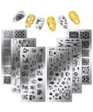6-Piece Thanksgiving Fall Nail Stamping Plates Set for Nail Design Decoration - Buy Online on GoSupps.com