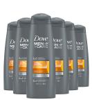 Dove Men+Care Fortifying 2 in 1 Shampoo + Conditioner for Thick & Strong Hair with Caffeine - 12 oz (Pack of 6) - Buy Online on GoSupps.com